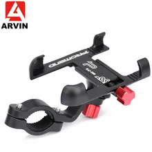 ARVIN Aluminum Alloy Motorcycle Bicycle Phone Holder For iPhone X 8P Sansung S9 Handlebar Rearview Mobile Phone Stand GPS Mount