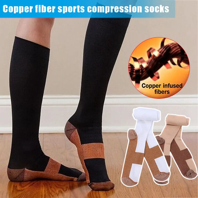 

Copper Compression Socks for Men Women Best for Running Athletic and Travel TT@88