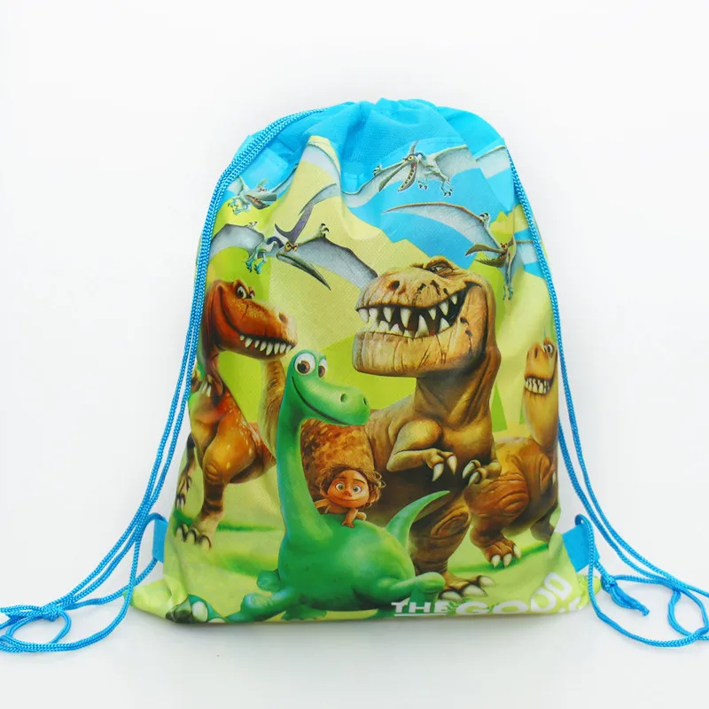 1 шт. сумки на шнурке с динозавром из мультфильма Детские рюкзаки обувь для