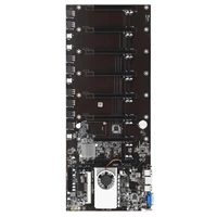 btc 37 mining machine motherboard 8 slots for graphics cards ddr3 memory mainboard built in vga interface low power consumption
