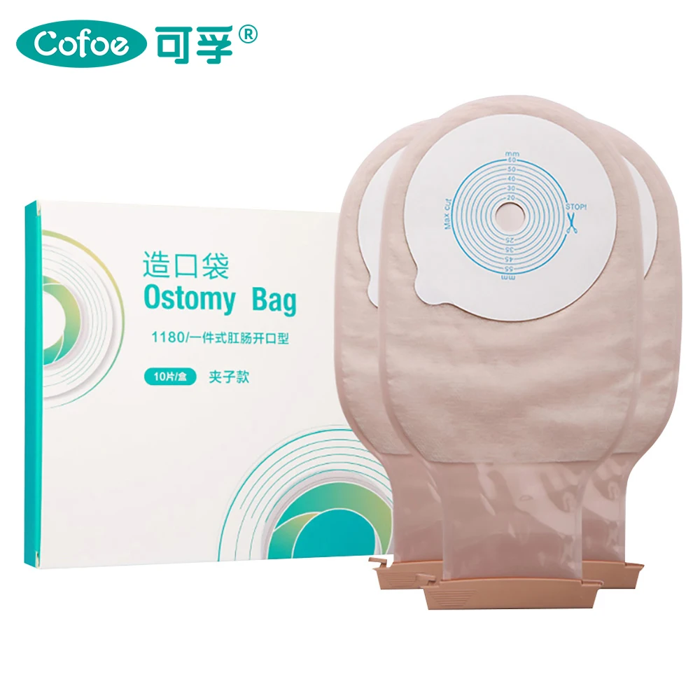 

Cofoe цельный Ostomy мешок с фекальным мочеиспусканием мешок с зажимом запечатывания Colostomy мешок искусственный анус фистула мешок ректальные ди...