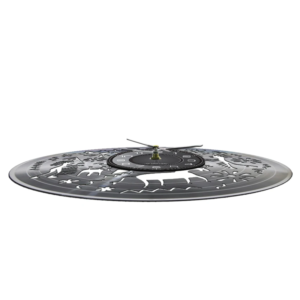Imaginative Graffiti Decorative Wall Clock Child's Imagine Magic World Alien Species Laser Cut Vinyl Watch Nursery Decor | Дом и сад