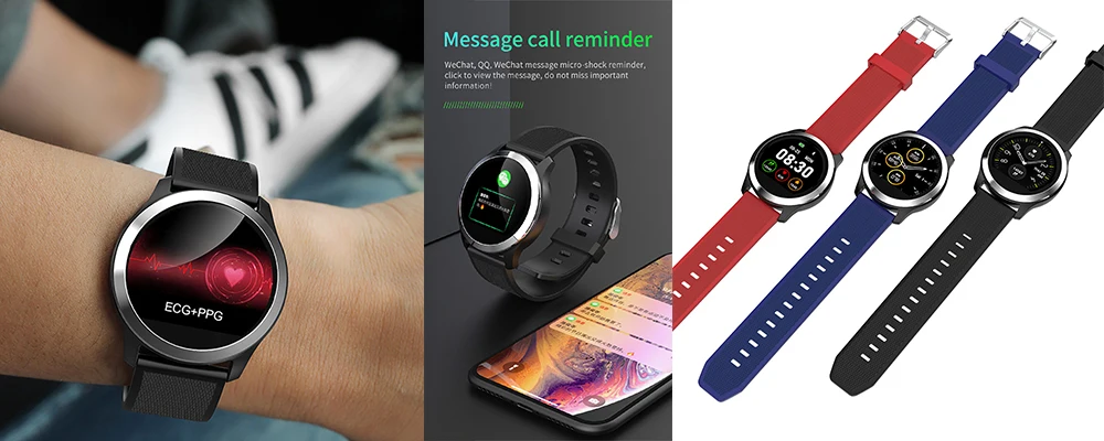 Keoker T89, двойные Bluetooth наушники, умный Браслет, пульсометр, измеритель артериального давления, напоминание о звонках, умные часы для мужчин и женщин