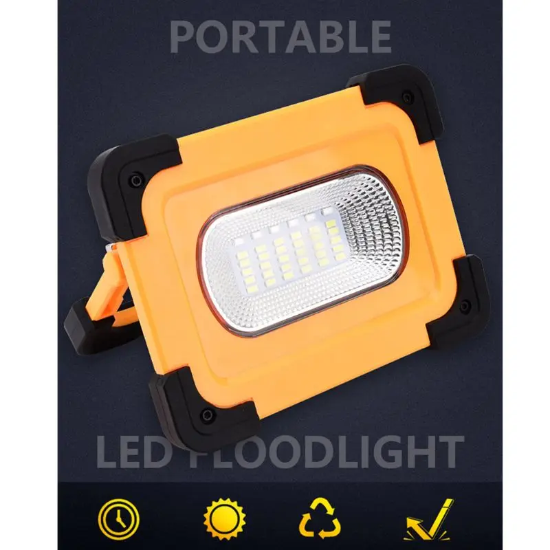 

Portable Waterproof Camping Emergency Flood Lamp USB Rechargeable LED Flashlight A2UF