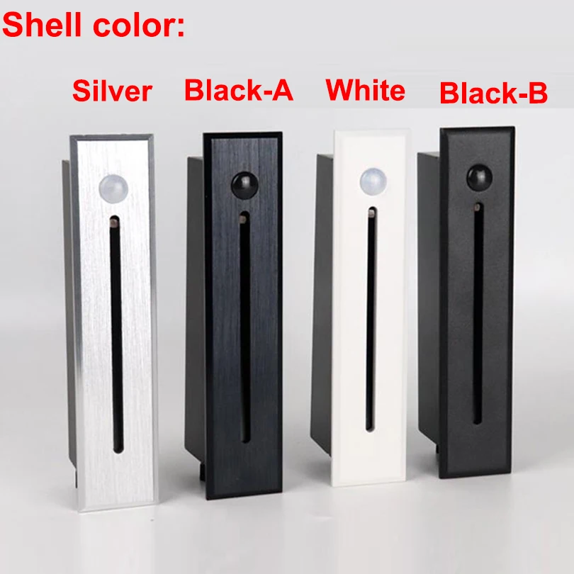 Встраиваемый светодиодный светильник с пассивным ИК датчиком движения 3 Вт для