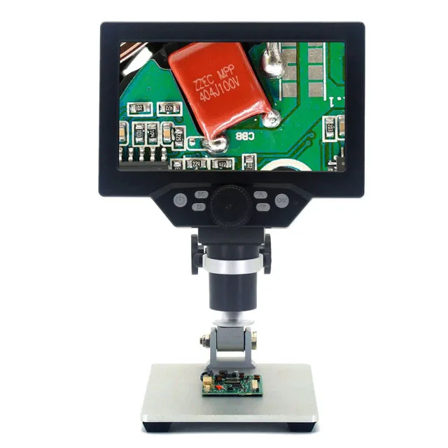Бесплатная доставка G1200 электронный цифровой микроскоп 12MP 7-дюймовый большой