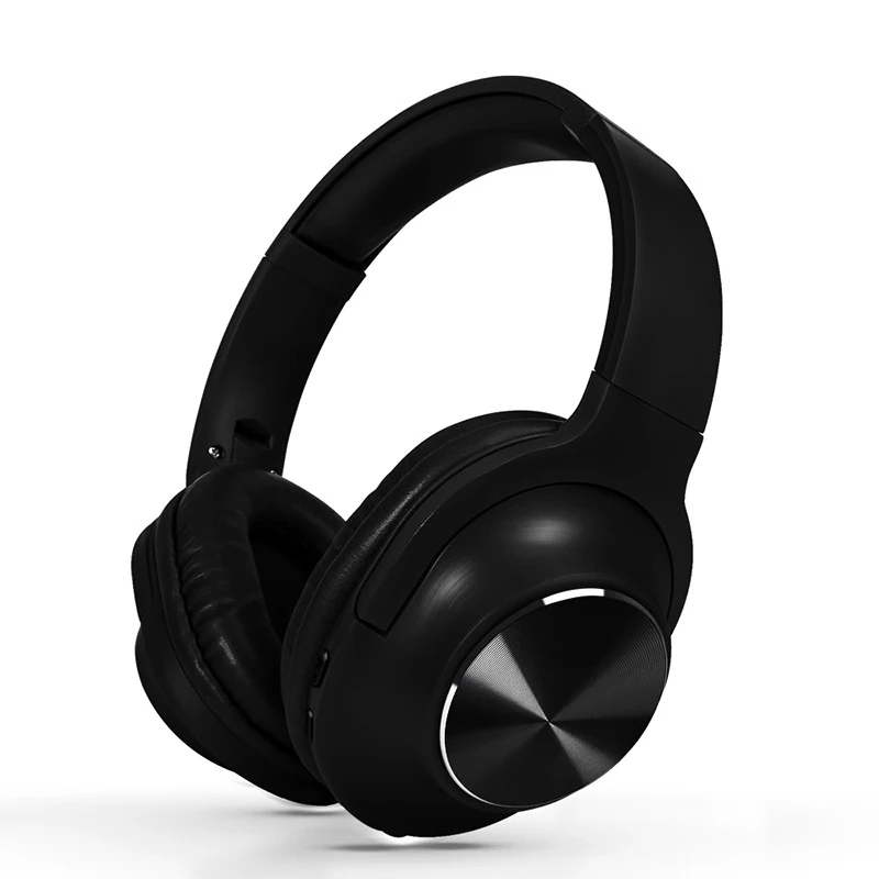 Black Qh16 металлические Bluetooth 5,0 наушники floding наушники с креплением на голову Беспроводная гарнитура Bluetooth HIFI - Цвет: Black
