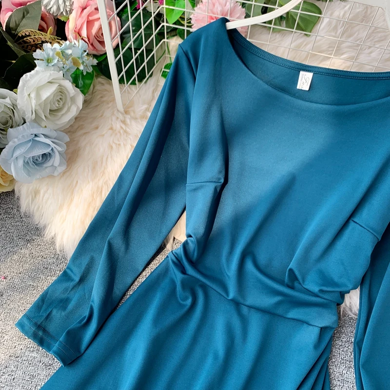 Винтажное тонкое осеннее длинное платье миди весенние вечерние платья vestido de festa Женские повседневные 3/4 рукава А-силуэта элегантные ретро платья