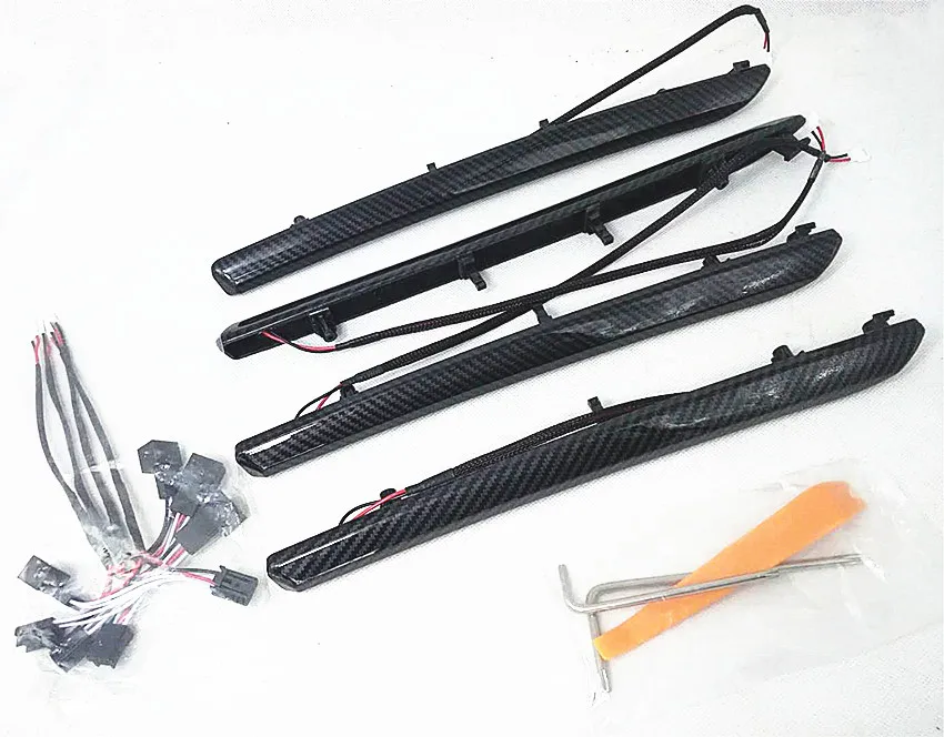 Углеродное волокно Цвет двери автомобиля Панель украшения Накладка для A3 8v 2013 18