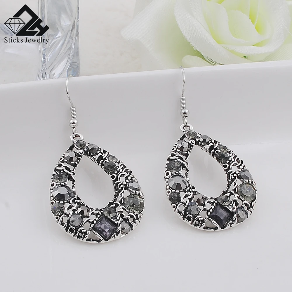 New Bohemian Fashion Earrings Teardrop-shaped Pierced Ear Retro Free Shipping | Украшения и аксессуары