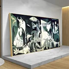 Знаменитый Пикассо картина маслом, Репродукция герницы, холст, художественный постер, абстрактный модернизм, Настенная картина, украшение для дома