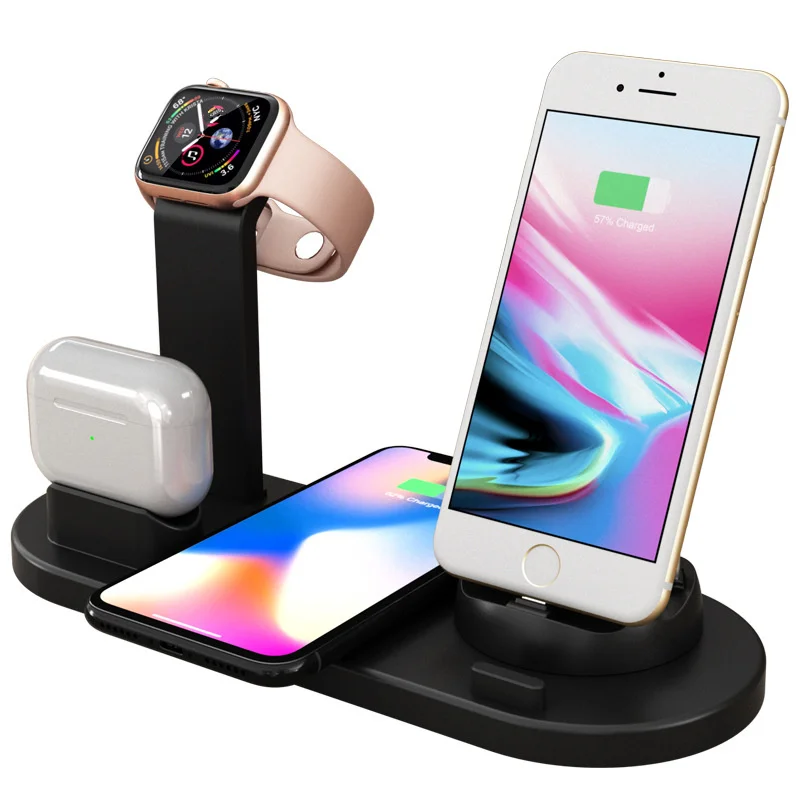 3 in 1 fast wireless charger induction charging station for iphone huawei xiaomi samsung charging dock station for apple watch free global shipping