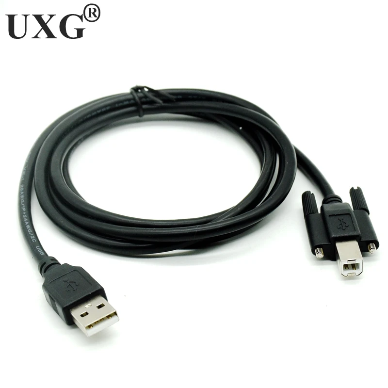 

Сканер для принтера с винтовым панельным кабелем 1-5 м, со штекером USB 2,0 и штекером USB 2,0 B