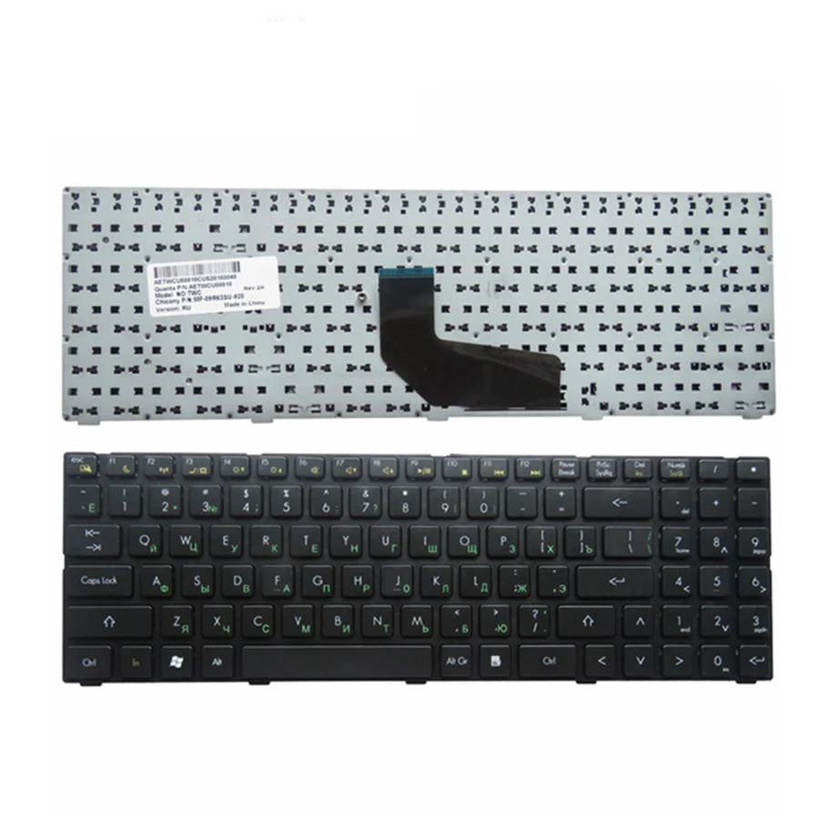 

US/russian laptop Keyboard for DNS TWC K580S i5 i7 D0 D1 D2 D3 K580N TWH K580C K620C AETWC700010 MP-09R63SU-920 RU Black NEW