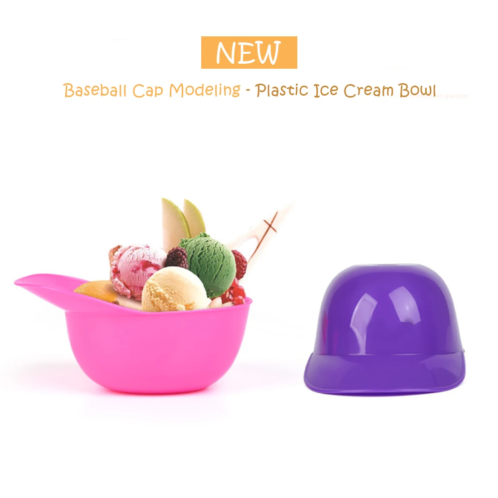 2019 пластиковая миска для мороженого набор ложек прочная чашка детей парные ванны