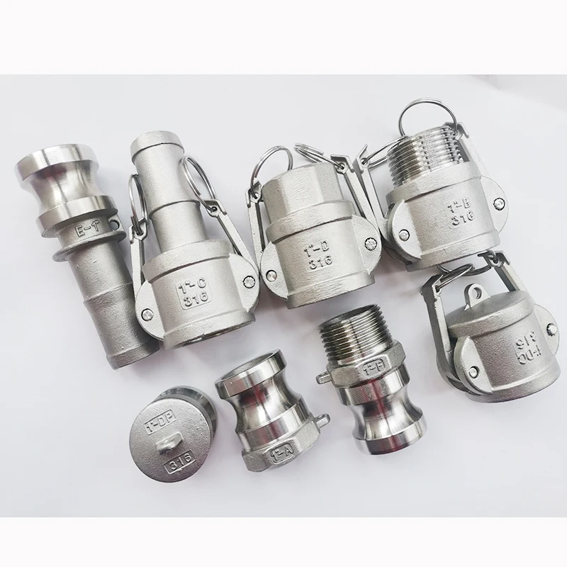 Муфты Camlock для шлангов и насосов фитинги из нержавеющей стали с резьбой BSPT типа A B