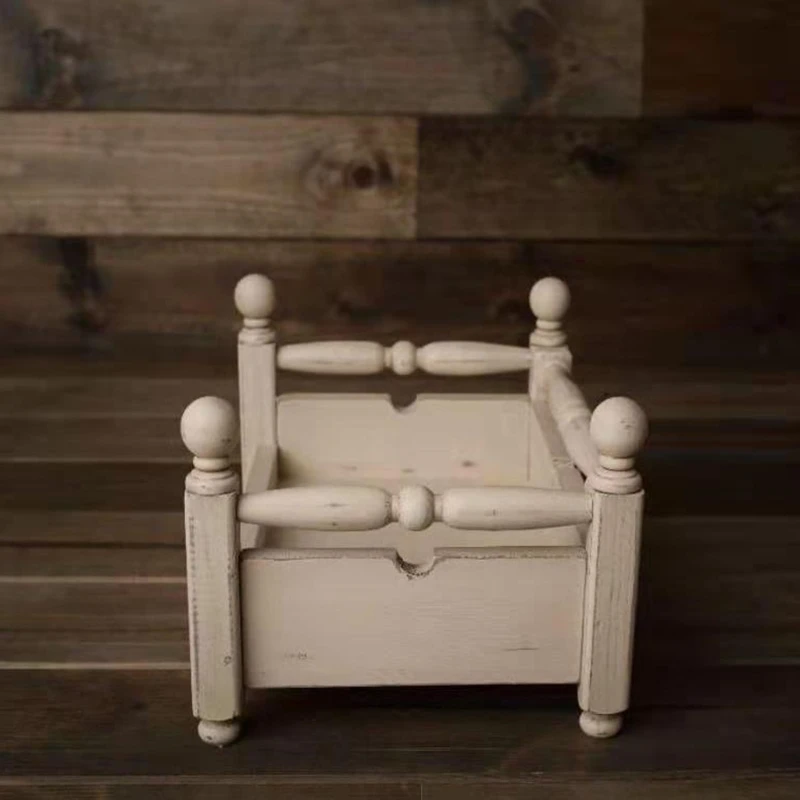 

1 Pc Newborn Posing Detachable Mini Bed Baby Photo Shooting Props Wooden Crib Infant Photograph Accessories Baby