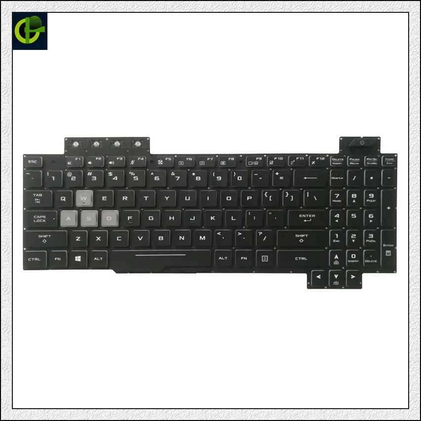 

Клавиатура с английской подсветкой для ASUS ROG fx80 fx80ge fz80g zx80g FX86 FX86S FX86F FX86FX fx504 fx505ge fx505gm FX705 gl703 US