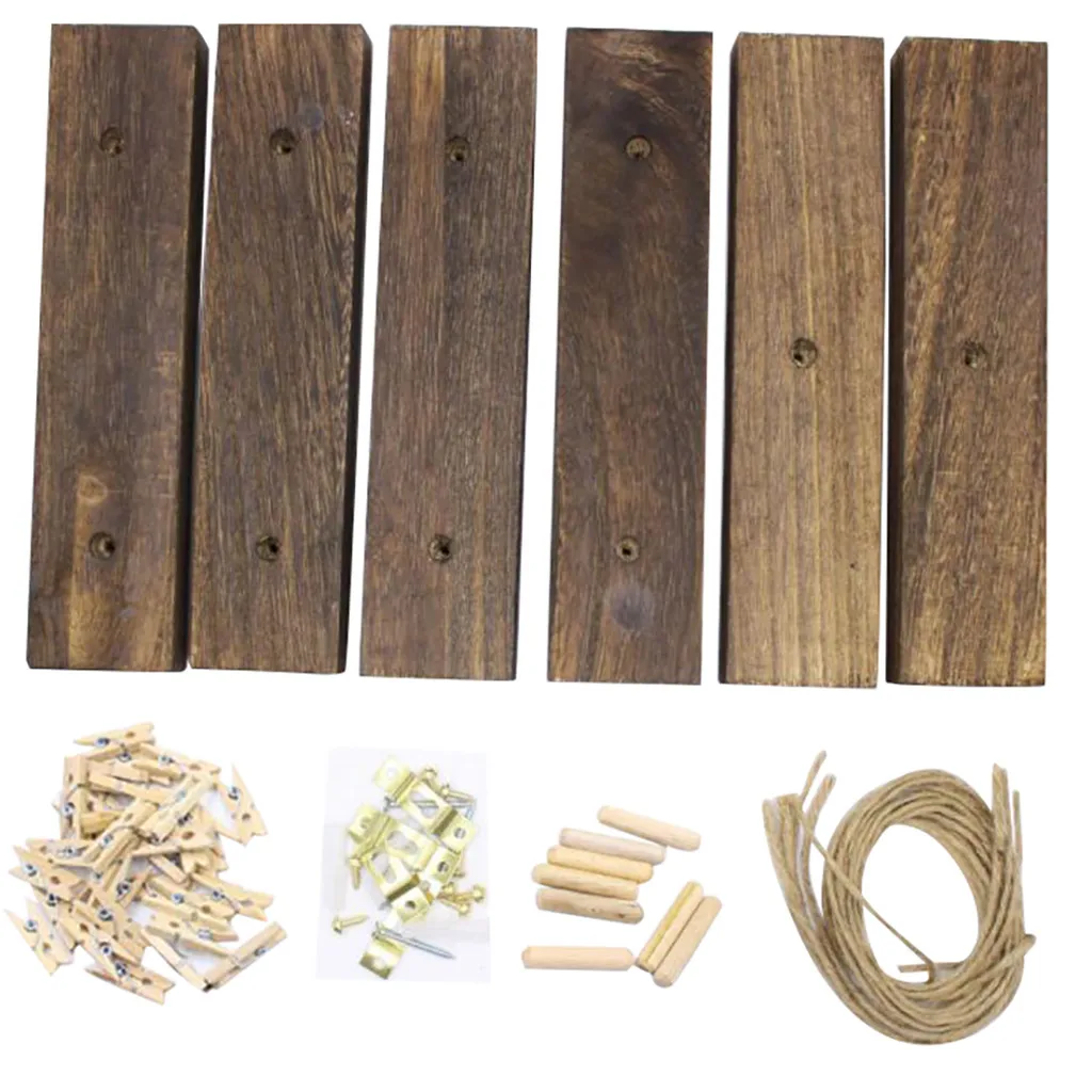 Подвесная фоторамка для деревянной фоторамки держатель фотографий сделай сам