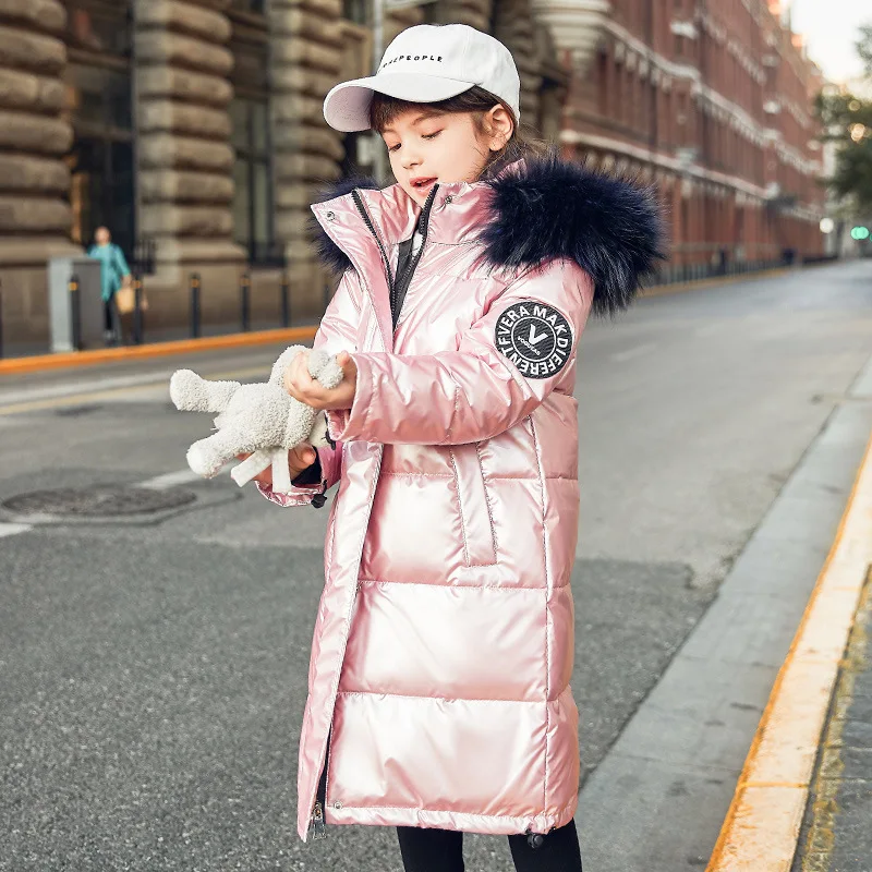 Scsech/брендовая куртка-пуховик для девочек теплая детская утепленная верхняя