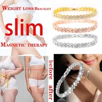 weight loss crystal bracelet weight loss magnetic gold chain bracelet female slimming detox jewelry bracelet gift for women