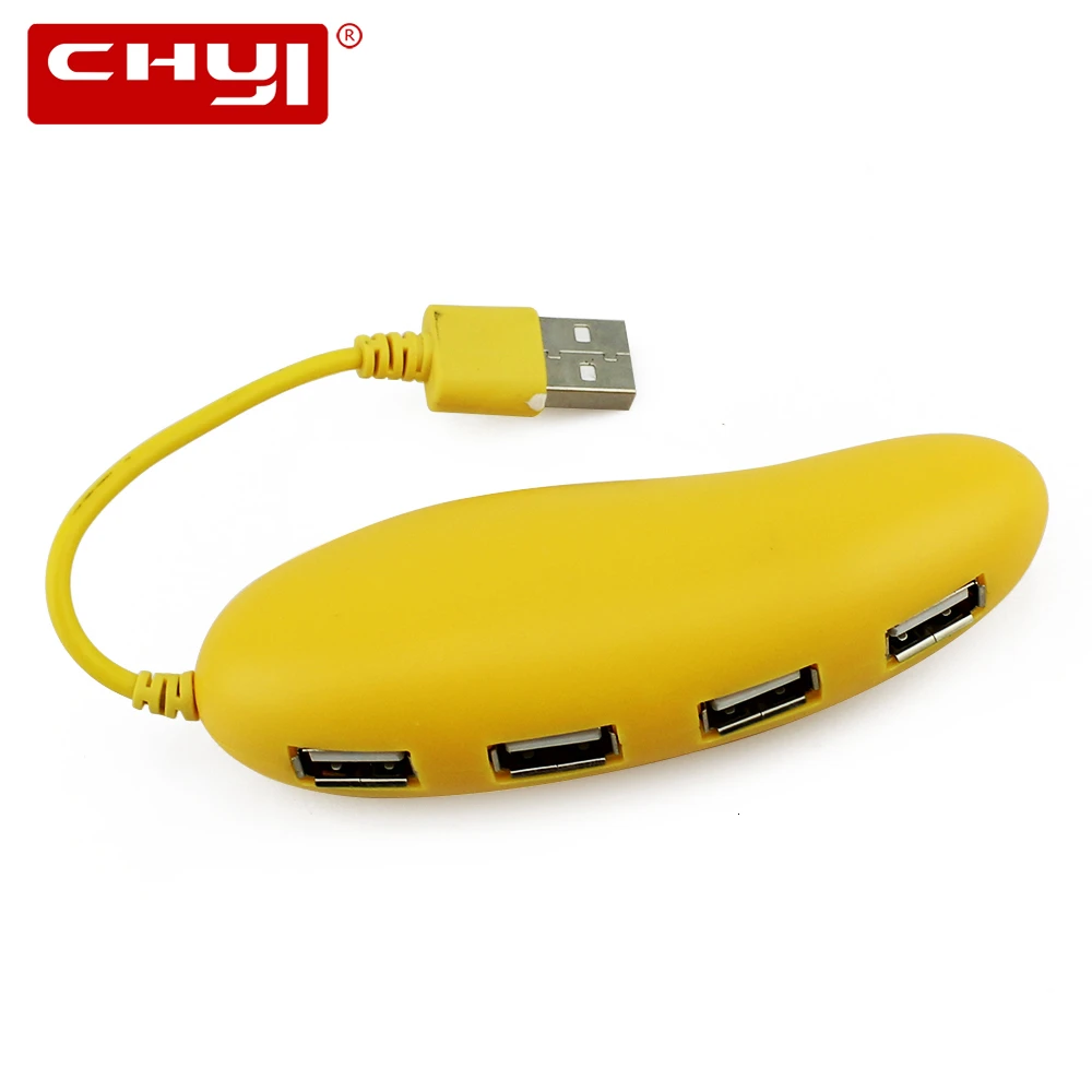 CHYI 4 порт Micro usb-хаб 2 0 мульти-порт креативный фрукты Usb Hab Мини Комбинированный
