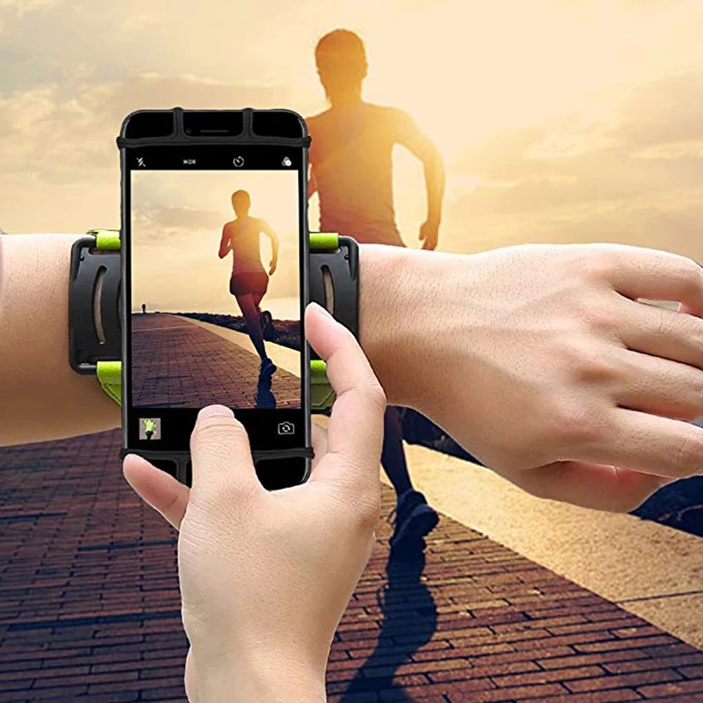 

Wristband Phone Holder for iPhone Running 4"-6" inch Universal Sports Armband for Samsung Gym Cycling Arm band Bag for Huawei