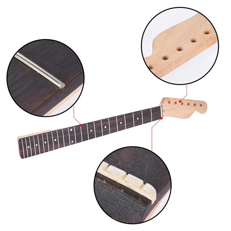 

Newly Wooden Guitar Neck Fingerboard with Dot for Electric Guitar Replacement