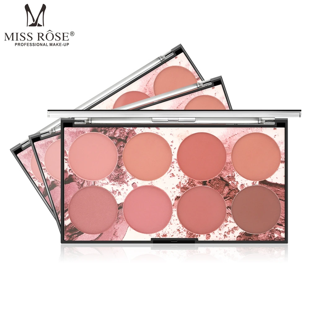 

Eight color blush natural moisturizing, moisturizing, repairing, ruddiness nude makeup fixed rouge cream makeup