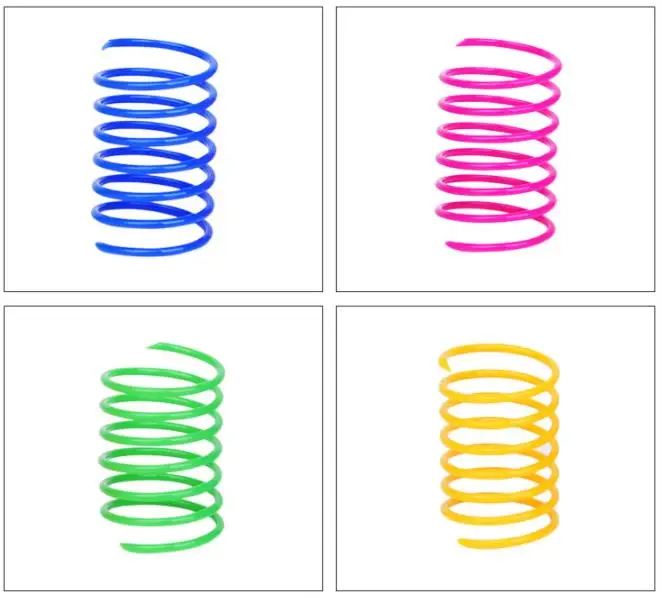 

4 Pcs Kit Spring Cat Toys Interactive Mixed Color Tunnel Teaser Scratch Toy Pet Toys Cat Products