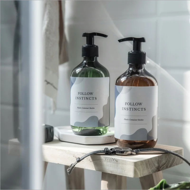 Бутылка для лосьона сдвоенные бутылки пустая бутылка большой емкости шампуня