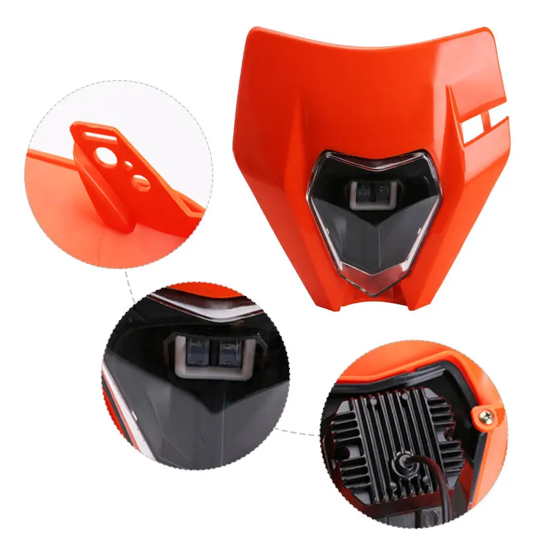 

2021 Hot Motorcycle LED Headlight Headlamp Motorcycle Head Lamp Fit For EXCF SXF XCFW 125 150 250 300 350 450 530 Accessories