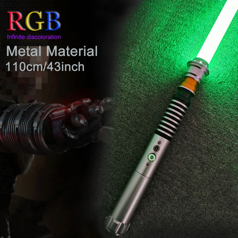 Световой меч RGB Звездные войны Люка Скайуокера металлическая ручка лазерный