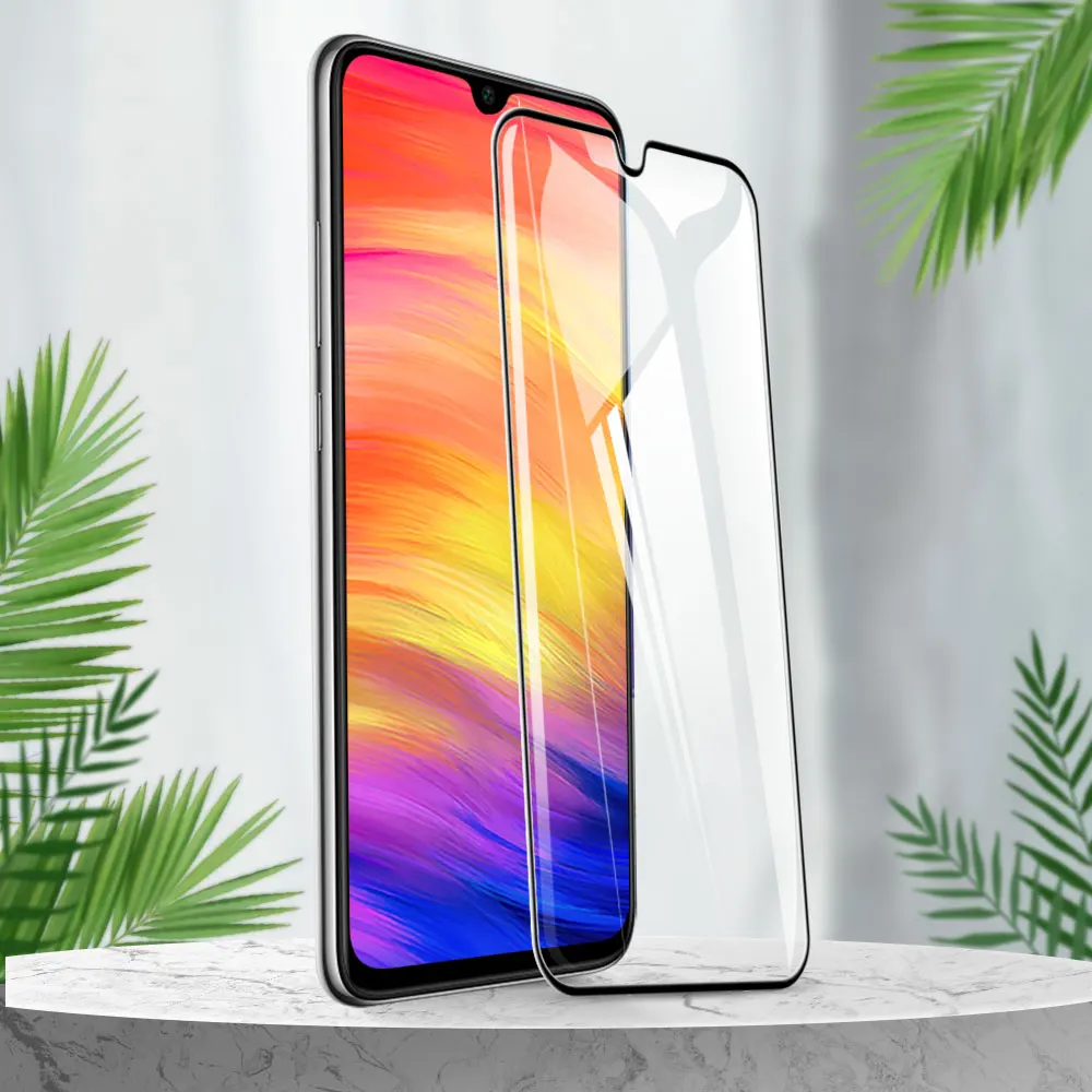 Full Cover Protective Glass on For xiaomi Redmi 7 S2 6A 7A Note Tempered Film 8 5 MiA3 6Pro Screen Protector | Мобильные телефоны и