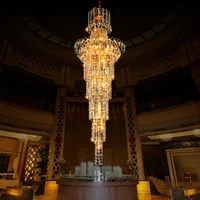 cristal upscale k9 crystal chandelier stairs large led modern chandeliers lighting luxury lustres dining room living room lobby