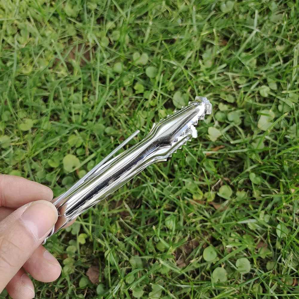 HORNET нержавеющая сталь гребешок уголь для кальяна щипцы зажимы запирающиеся 115 мм