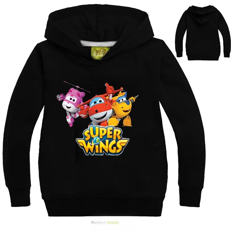 От 2 до 16 лет коллекция 2019 года осенние толстовки с капюшоном суперкрыльями
