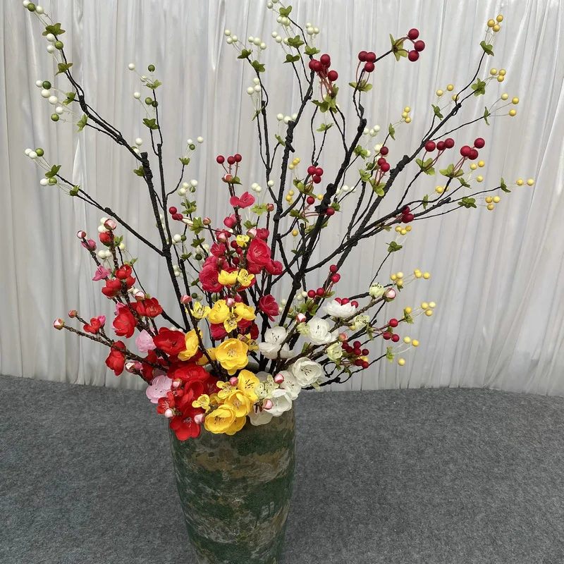 

Искусственные цветы, Рождественское украшение, свадебное украшение, искусственные растения, искусственная лоза, аксессуары для дома, украш...