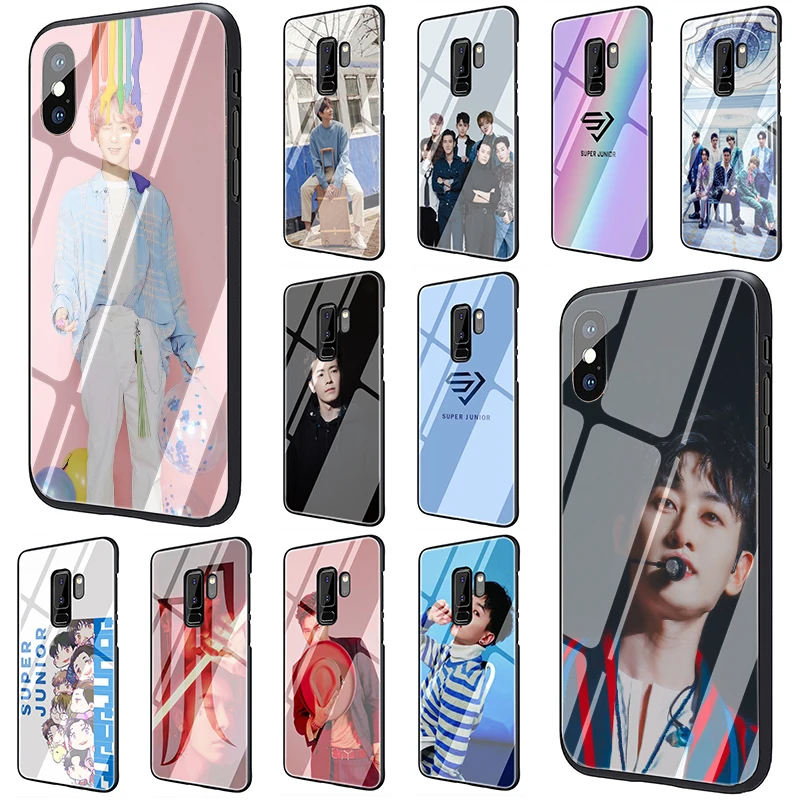 Супер юниорский Корейский Kpop чехол для телефона из закаленного стекла Samsung Galaxy S7