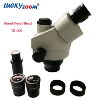brand 7x 45x stereo microscope head update professional stereo microscope wf10x20 eyepiece binocular trinocular microscopio