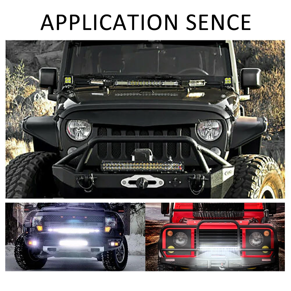 Ультратонкий Светодиодный прожектор 10 дюймов 12 В 78 Вт комбинированный луч