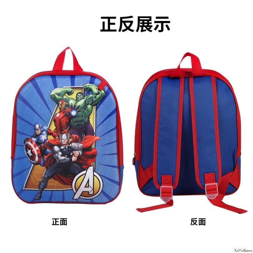 Детский Школьный рюкзак Disney для мальчиков и девочек Модный ранец с героями