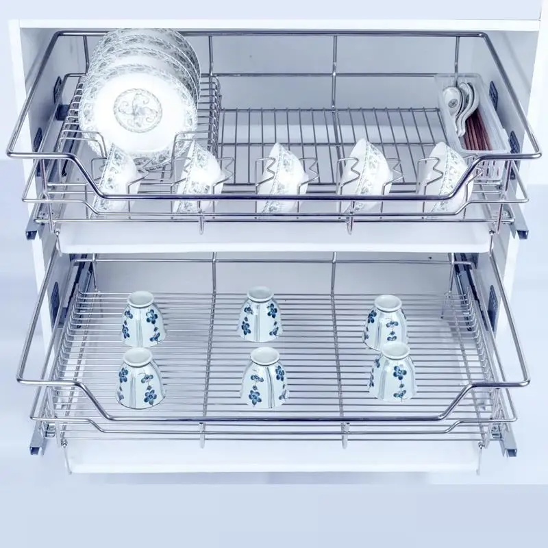 

Cuisine Drawer For Cocina Organizador Cestas Para Colgar En La Ducha Stainless Steel Cozinha Organizer Kitchen Cabinet Basket