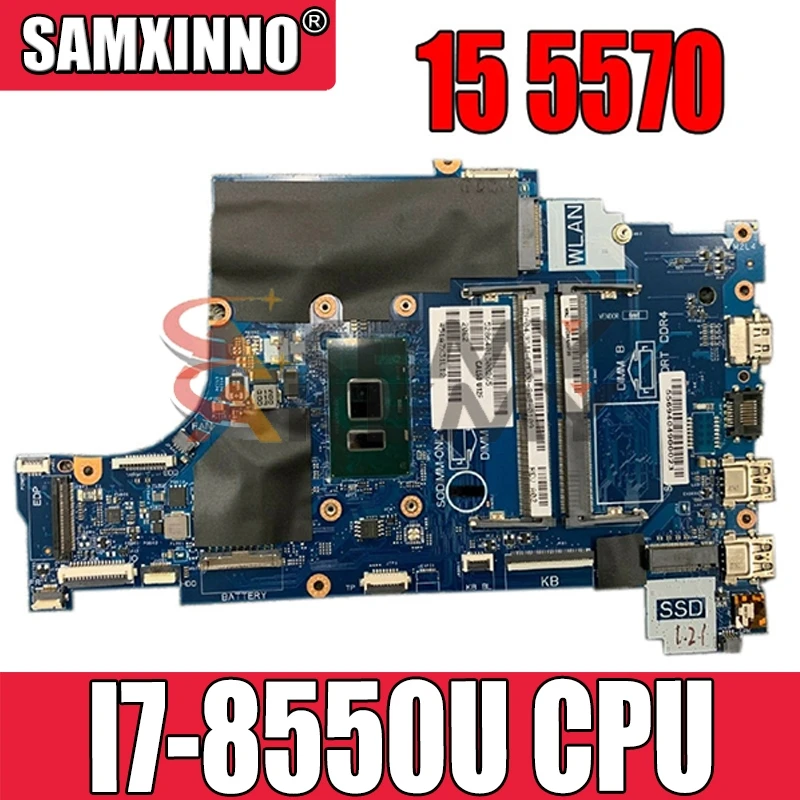 

Akemy для DELL Inspiron 15 5570 ноутбук материнская плата CAL60 LA-F114P DDR4 CN-0V4K03 0V4K03 V4K03 SR3LC I7-8550U Процессор