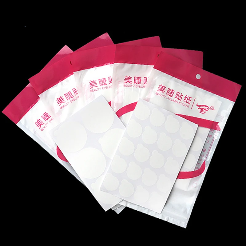 

Eyelash Glue Holder Pallet Glue Paper Patches Sticker For Eyelash Extension 60pcs/100pcs Disposable Glue Paper Pad Eye Sticker