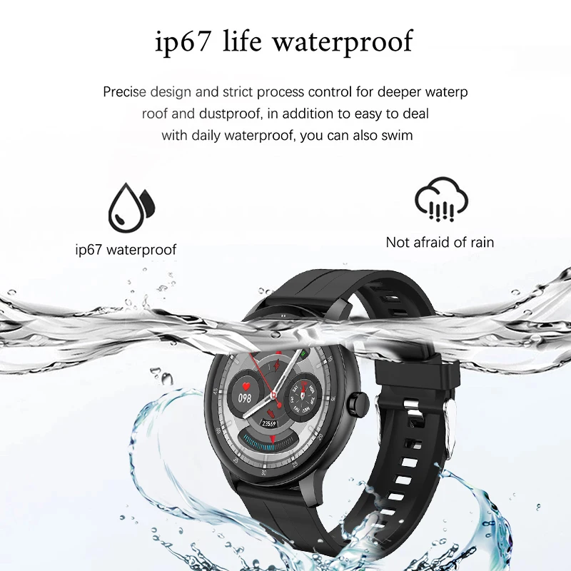 Смарт-часы LIGE мужские с поддержкой Bluetooth и фитнес-трекером | Электроника