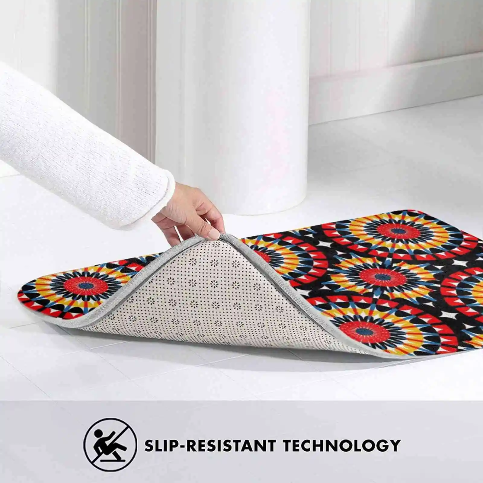 Медальон первичного цвета мягкий домашний Противоскользящий коврик ковер