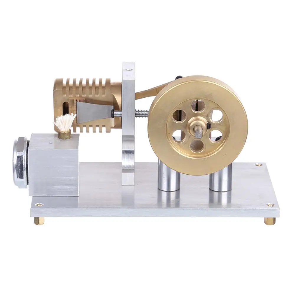 Одноцилиндровая цельнометаллическая Модель двигателя из стерлингового серебра