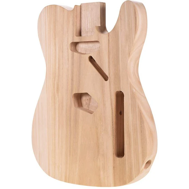 HOT Unfinished Electric Guitar Body TL-T02 Maple Empty Guitar Barrel to TELE Style Electric Guitars DIY Parts