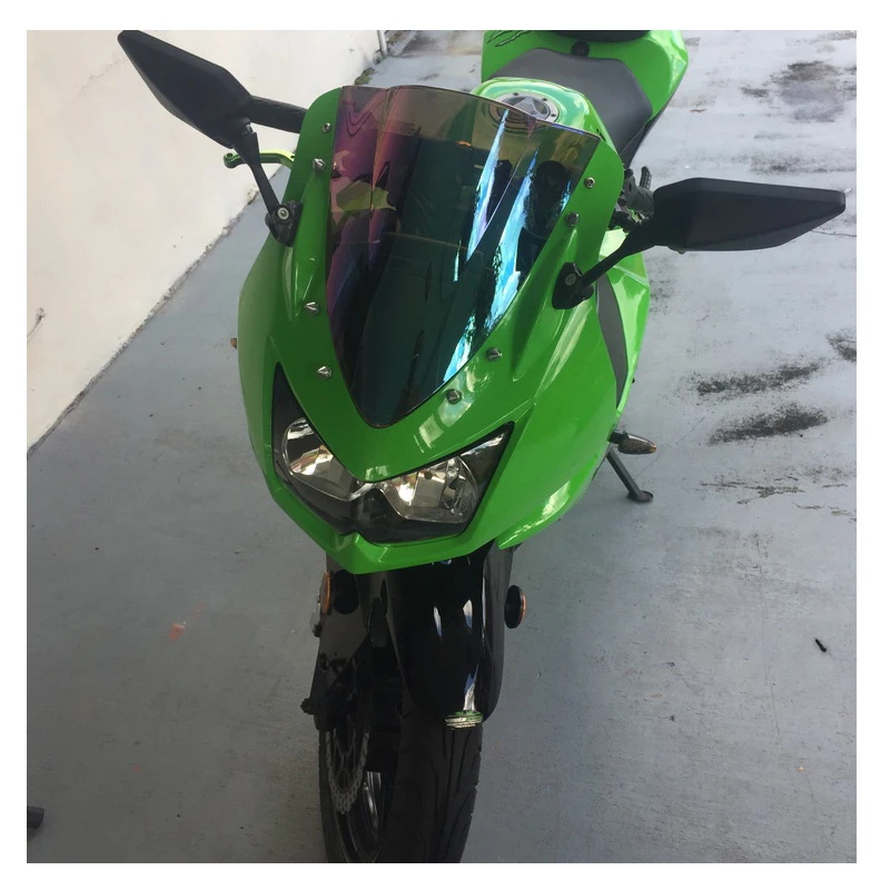 Экран для ветрового стекла мотоцикла с двойными пузырьками 2008 2009 2010 2011 2012 Kawasaki Ninja